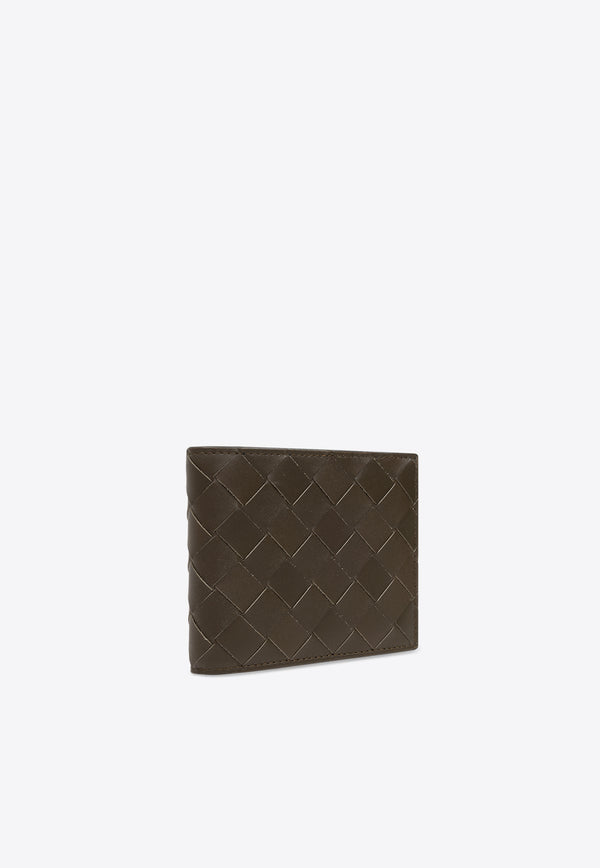 Bottega Veneta Intrecciato Leather Bi-Fold Wallet Kaki 743211 VCPQ6-3392