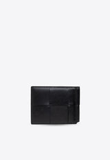 Bottega Veneta Cassette Bill Clip Intrecciato Leather Wallet Black 749453 VBWD2-8803