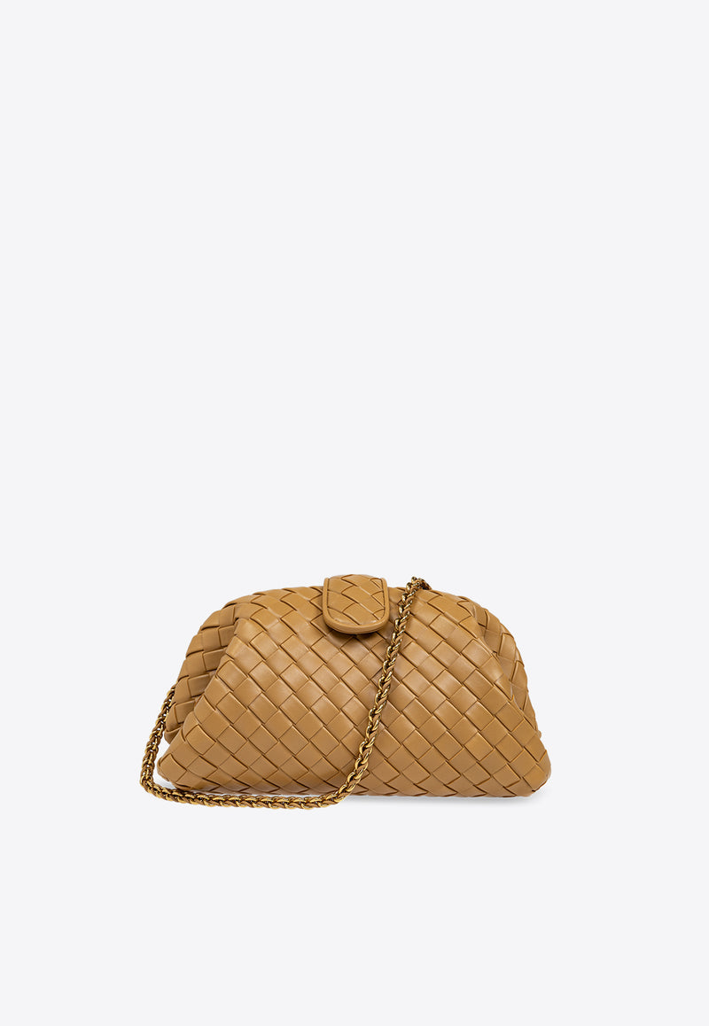 Bottega Veneta Medium Lauren 1980 Intrecciato Leather Clutch Dark Praline 785807 V40Z1-9893