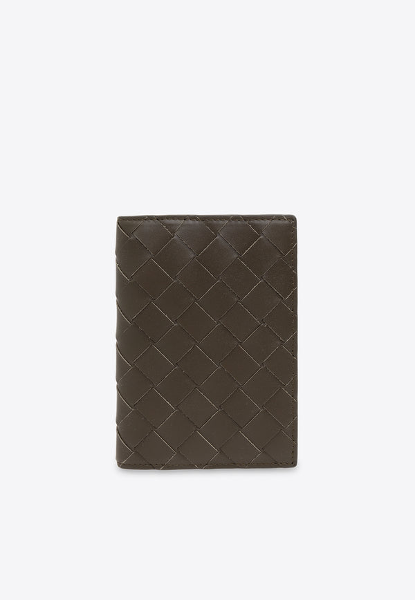 Bottega Veneta Intrecciato Leather Passport Holder Kaki 749441 VCPQ6-3392