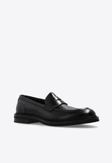 Dolce & Gabbana Altavilla Brushed Leather Loafers Black A30267 A1203-80999