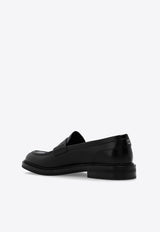 Dolce & Gabbana Altavilla Brushed Leather Loafers Black A30267 A1203-80999