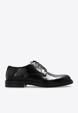 Dolce & Gabbana Altavilla Brushed Leather Derby Shoes Black A10840 A1203-80999