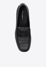 Dolce & Gabbana Coated Jacquard Loafers Black A30263 A3721-8B969