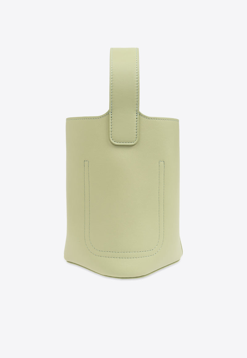 Loewe Mini Pebble Leather Bucket Bag Green AANBBBMX01 0-LIGHT PEAR