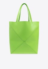 Loewe XL Puzzle Fold Leather Tote Bag Green B933Q18X01 0-VIVID GREEN