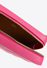 Dolce & Gabbana Medium DG Logo Leather Camera Bag Pink BB7290 AW576-80441