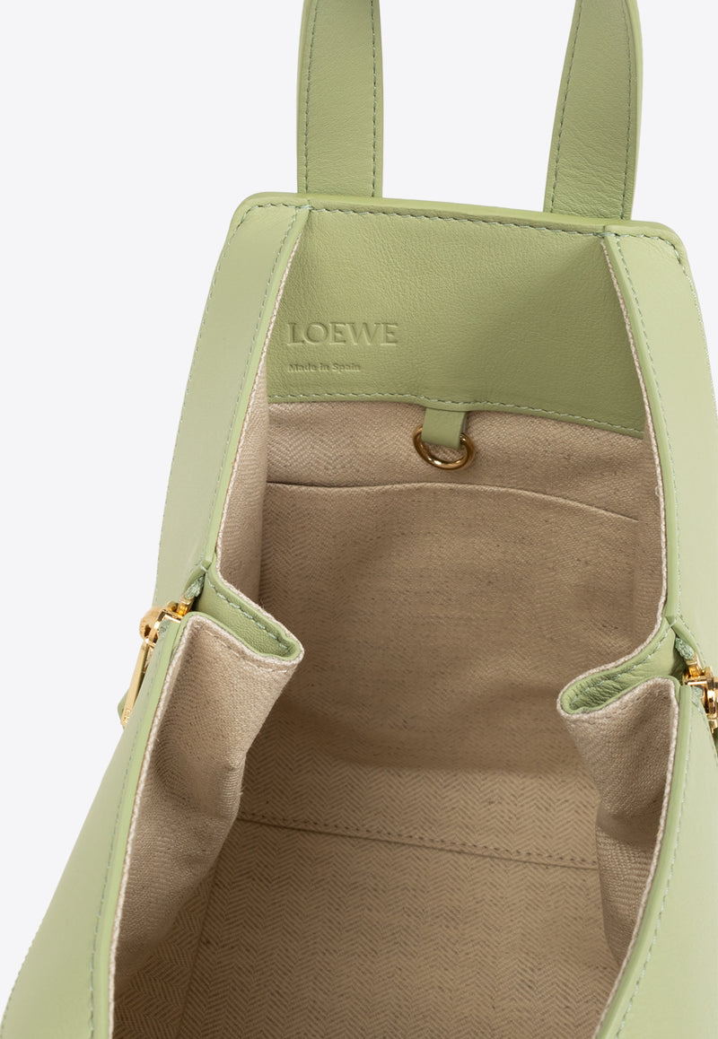 Loewe Compact Hammock Leather Shoulder Bag Green A538H13X10 0-LIGHT PEAR