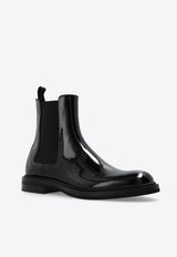 Dolce & Gabbana Altavilla Patent Leather Ankle Boots Black A60602 A1471-80999