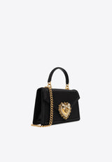 Dolce & Gabbana Small Devotion Satin Top Handle Bag Black BB6711 A7630-80999