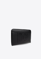 Dolce & Gabbana DG Logo Leather Pouch Bag Black BM2337 A8034-80999