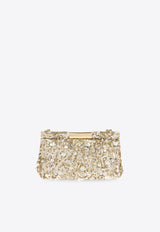 Dolce & Gabbana Medium Marlene Sequined Shoulder Bag Gold BB7620 A5213-8E125