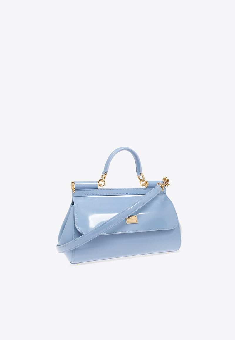 Dolce & Gabbana Medium Elongated Sicily Top Handle Bag Light Blue BB7652 A1037-80789