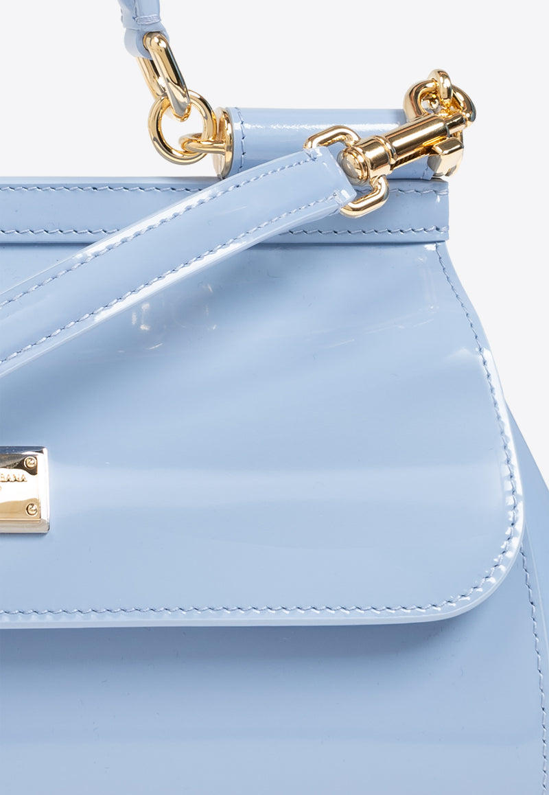 Dolce & Gabbana Medium Elongated Sicily Top Handle Bag Light Blue BB7652 A1037-80789