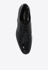 Dolce & Gabbana Raffaello Leather Derby Shoes Black A10703 AX651-80999