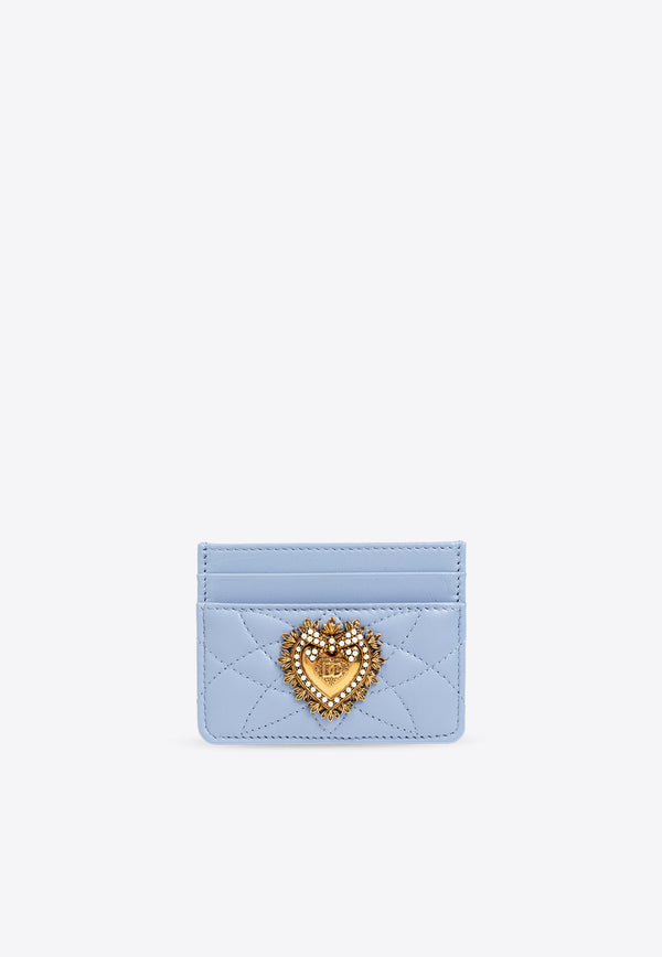 Dolce & Gabbana Devotion Leather Cardholder Light Blue BI0330 AV967-80789