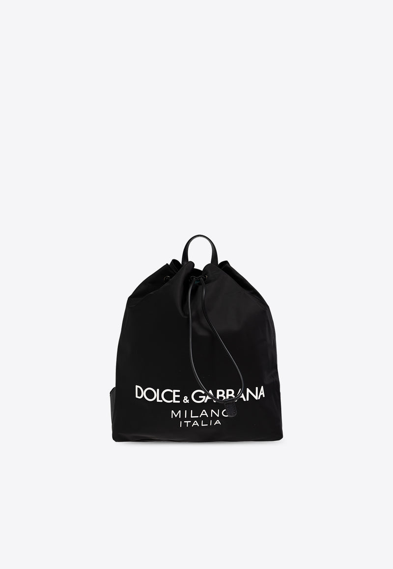 DG Milano Logo Printed Backpack