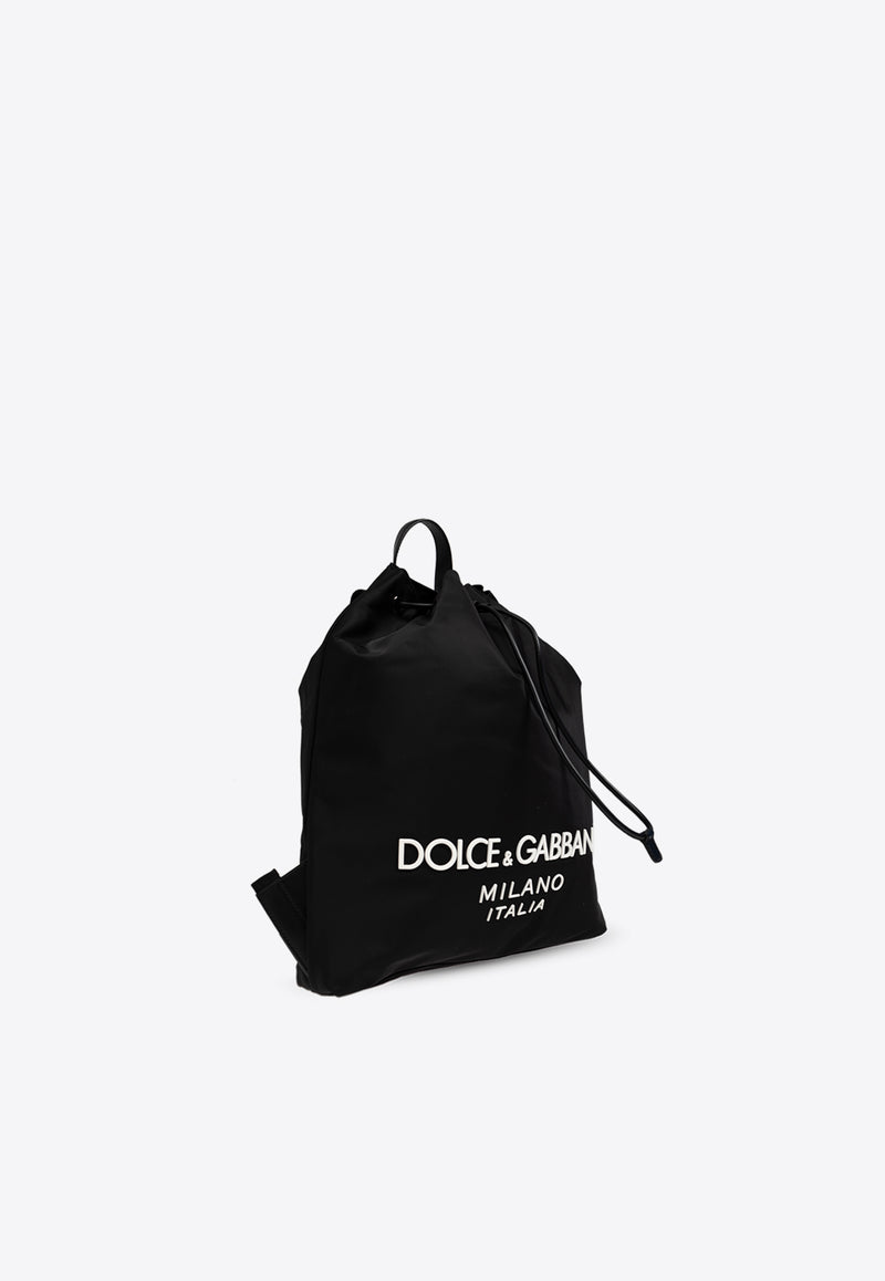 DG Milano Logo Printed Backpack