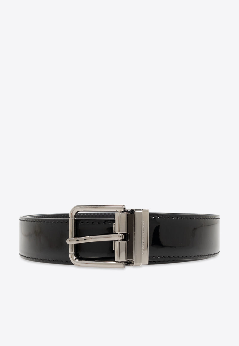 Dolce & Gabbana Patent Leather Belt Black BC4703 A1153-80999