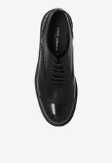 Dolce & Gabbana Day Classic Brushed Leather Brogue Shoes Black CN0101 A1203-80999