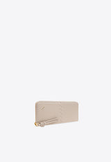 Loewe Knot Zip-Around Wallet Oat CEM1G39X04 0-LIGHT OAT