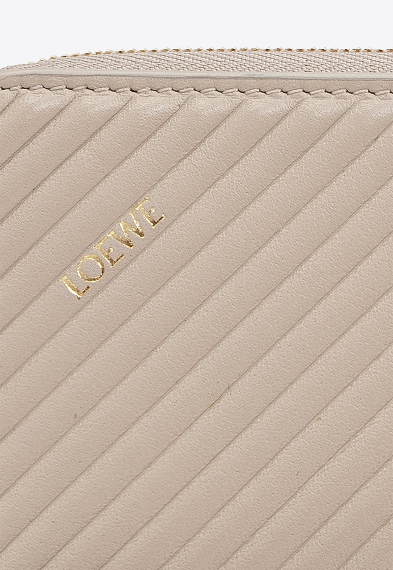 Loewe Knot Zip-Around Wallet Oat CEM1G39X04 0-LIGHT OAT