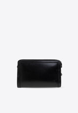 Dolce & Gabbana Logo Plaque Leather Pouch Bag Black BM2330 AV956-80999