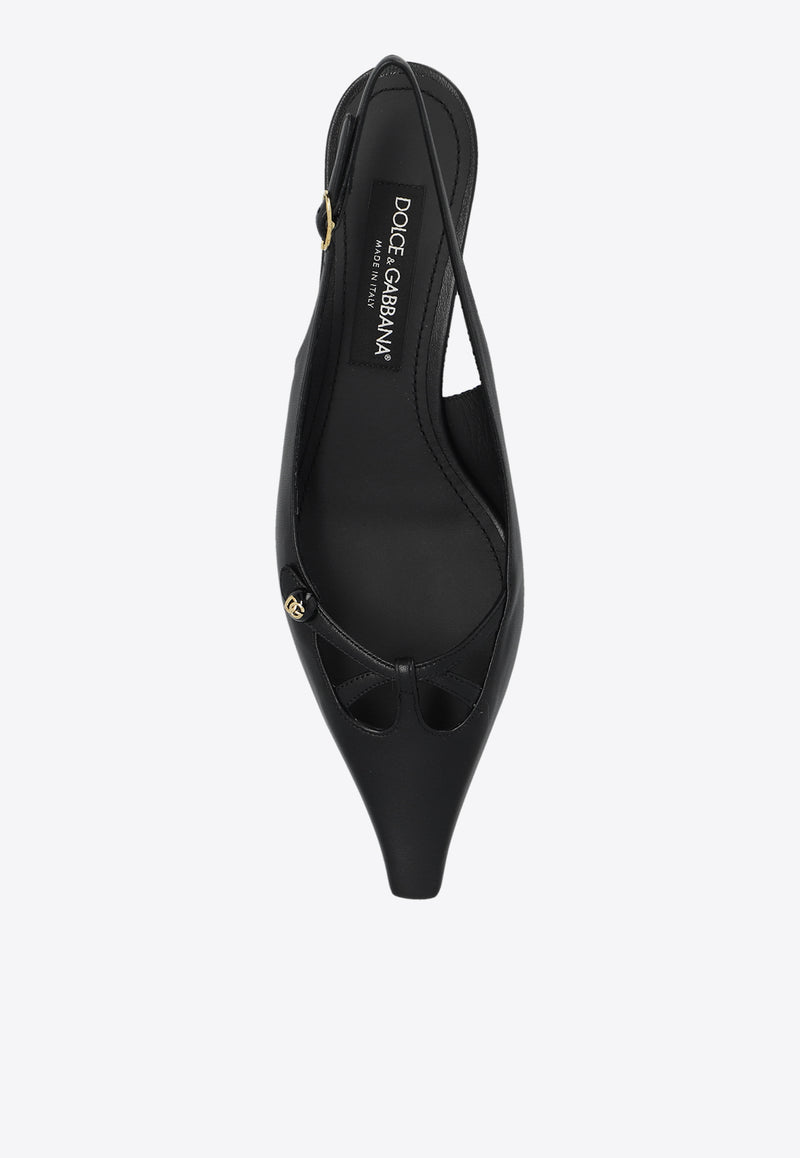 كعب مون 30 من جلد النابا بحزام خلفي