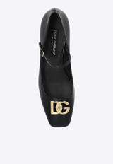 Dolce & Gabbana Jackie 30 Mary-Jane Pumps in Polished Leather Black CD1814 A1037-80999