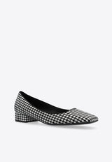 Dolce & Gabbana Jacky 30 Houndstooth Pumps Black CD1873 A9V05-89697