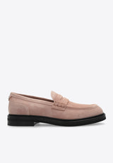 Dolce & Gabbana Suede Penny Loafers Pink CM0078 AS915-8H424