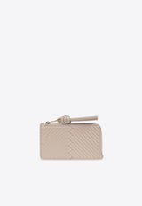 Loewe Knot Leather Cardholder Beige CEM1Z40X04 0-LIGHT OAT