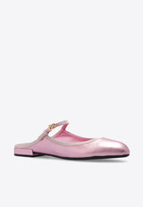 Dolce & Gabbana Nappa Mordore Flat Mules Pink CI0174 A1016-8B404