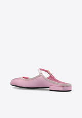 Dolce & Gabbana Nappa Mordore Flat Mules Pink CI0174 A1016-8B404