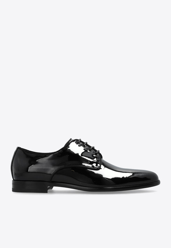 Dolce & Gabbana Raffaello Patent Leather Derby Shoes Black CN0105 A1471-80999