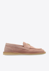 Dolce & Gabbana DG Logo Suede Loafers Pink CP0182 AS707-8H424