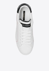 Dolce & Gabbana Portofino Leather Low-Top Sneakers White CS1760 AH526-89697