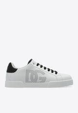 Dolce & Gabbana Portofino Leather Low-Top Sneakers White CS2277 AV066-89697