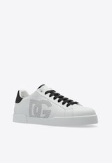 Dolce & Gabbana Portofino Leather Low-Top Sneakers White CS2277 AV066-89697