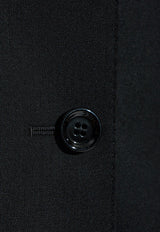 Dolce & Gabbana Single-Breasted Wool Blazer Black F290XT FU28D-N0000