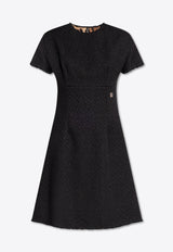 Dolce & Gabbana Raschel Tweed Mini Dress Black F6ARVT HUMUA-N0000