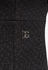 Dolce & Gabbana Raschel Tweed Mini Dress Black F6ARVT HUMUA-N0000