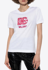 Dolce & Gabbana DG Milano Patch T-shirt White F8N08Z GDBVX-S8400