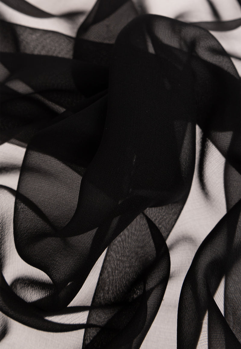 Chiffon Veil Silk Scarf