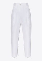 Dolce & Gabbana Tailored Tapered Pants White FTC5ZT FU61D-W0800