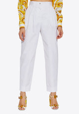 Dolce & Gabbana Tailored Tapered Pants White FTC5ZT FU61D-W0800