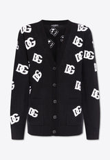 Dolce & Gabbana DG Logo Wool Cardigan Black FXJ36T JCVYW-N0004