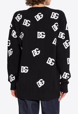 Dolce & Gabbana DG Logo Wool Cardigan Black FXJ36T JCVYW-N0004