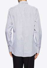 Dolce & Gabbana Striped Long-Sleeved Shirt White G5MA2T FRTA7-S8051