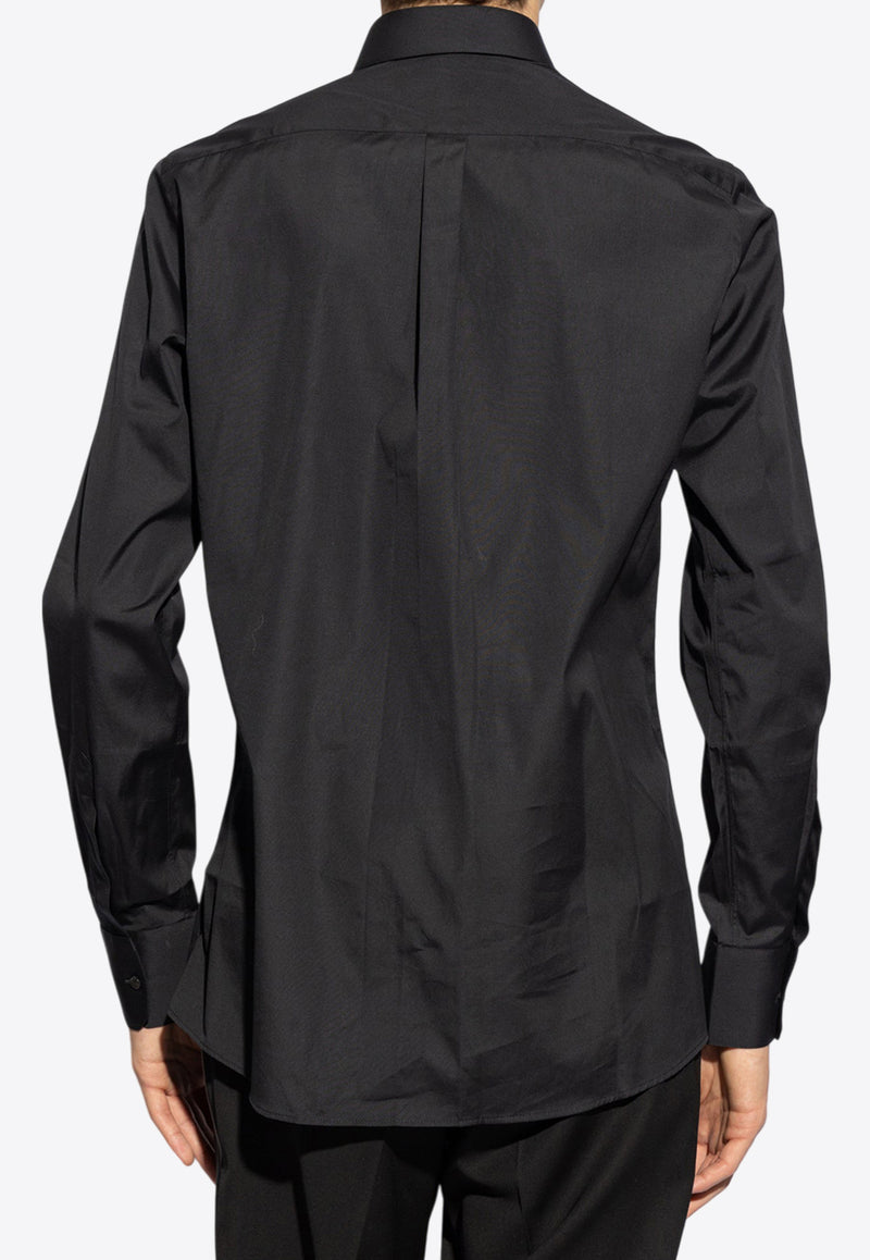 Dolce & Gabbana Long Sleeved Button-Up Shirt Black G5EJ1T FU5U8-N0000